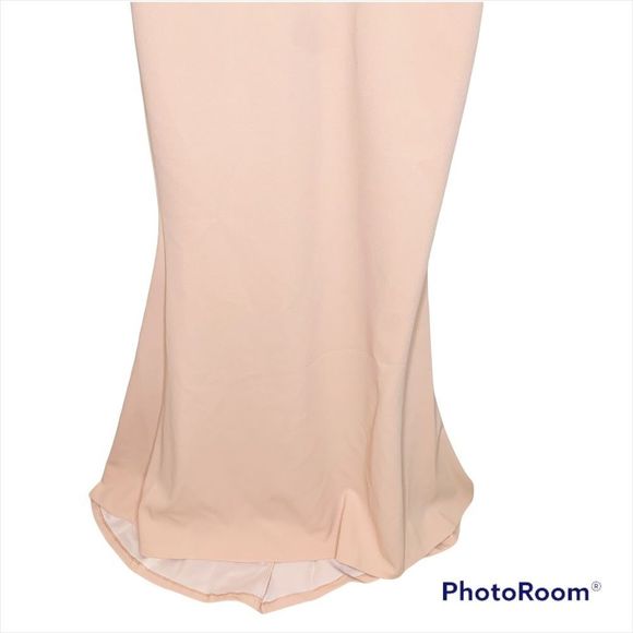 Vince Camuto Womens Pink Spaghetti Strap Full-Length Fit + Flare Evening gown - Picture 7 of 11
